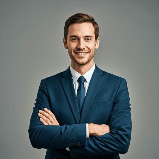 Successful professional looking confident